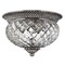 Hinkley Plantation 12-Inch Flush Mount in Polished Antique Nickel by Hinkley Lighting 4102PL