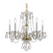 Crystorama Lighting Crystorama Lighting Traditional Crystal Polished Brass Crystal Chandelier 5085-PB-CL-I