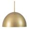 Hunter Fan Company Hunter Fan Company Erling Luxe Gold Pendant Light with Bowl / Dome Shade 48127