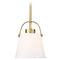 Z-Lite Z-Lite Z-Studio Heritage Brass Mini-Pendant Light with Empire Shade 743P8-HBR