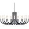 Visual Comfort Signature Collection Kelly Wearstler Rousseau Chandelier in Bronze by Visual Comfort Signature KW5585BZEC