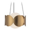 Kuzco Lighting Kuzco Lighting Ciel Brushed Gold Pendant Light with Globe Shade CH59810-BG/OP