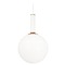 Matteo Lighting Stellar Aged Gold & Matte White Pendant by Matteo Lighting C75311AGOP