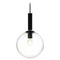 Matteo Lighting Stellar Black & Chrome Pendant by Matteo Lighting C75311BKCL