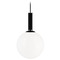 Matteo Lighting Stellar Black & Chrome Pendant by Matteo Lighting C75311BKOP