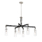Minka Lavery Pullman Junction 6-Light Linear Light in Nickel & Coal by Minka Lavery 2896-691