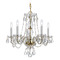 Crystorama Lighting Crystorama Lighting Traditional Crystal Polished Brass Crystal Chandelier 5085-PB-CL-S