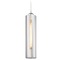 Design Classics Lighting Chrome Mini-Pendant with Smoke Glass 582-26 GL1652C