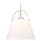 Z-Lite Z-Lite Z-Studio Brushed Nickel Pendant Light with Empire Shade 743P18-BN