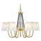 Hinkley Aston Large Chandelier in Heritage Brass & Black by Hinkley Lighting 37386HB