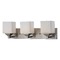 Z-Lite Quube Brushed Nickel Bathroom Light by Z-Lite 2104-3V