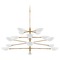 Visual Comfort Signature Collection Aerin Graphic Grande Chandelier in Antique Brass by Visual Comfort Signature ARN5503HABWHT