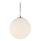 Kuzco Lighting Kuzco Lighting Marco Black LED Pendant Light with Globe Shade PD43616-BK/OP-5CCT-UNV