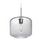 Besa Lighting Seeded Glass Pendant Light Satin Nickel Niles by Besa Lighting 1JT-NILES10CL-SN