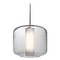 Besa Lighting Seeded Glass Pendant Light Bronze Niles by Besa Lighting 1JT-NILES10CO-BR