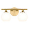 Z-Lite Z-Lite Neoma Modern Gold Bathroom Light 1100-2V-MGLD