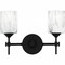 Quoizel Lighting Aria 2-Light Bath Light in Matte Black by Quoizel Lighting ARI8615MBK