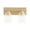 Quorum Lighting Carter 2-Light Bath Light in Aged Brass by Quorum Lighting 5012-2-80