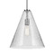Kichler Lighting Kichler Lighting Everly Chrome Pendant Light with Conical Shade 42200CHCS