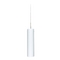Besa Lighting Modern Pendant Light White Glass Satin Nickel by Besa Lighting 1JT-722407-SN