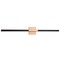 Matteo Lighting Lineare Matte Black & Aged Gold LED Bathroom Light by Matteo Lighting W64736MBAG