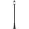 Z-Lite Roundhouse Black Post Light by Z-Lite 569PHM-519P-BK