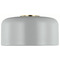 Visual Comfort Studio Collection Visual Comfort Studio Collection Malone Matte Grey & Satin Brass Flushmount Light 7605401-118