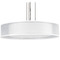 AFX Lighting Afx Lighting Cortez Satin Nickel LED Pendant Light with Drum Shade CZP2432LAJUDSN-WHWH