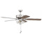 Craftmade Lighting Pro Plus 101 52-Inch LED Fan in Brushed Nickel by Craftmade Lighting P101BNK5-52DWGWN