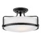 Hinkley Harper 18-Inch Semi-Flush Mount in Black by Hinkley Lighting 3643BK