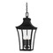 Quoizel Lighting Quoizel Lighting Quentin Earth Black Mini-Pendant Light with Square Shade QTN1510EK