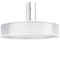 AFX Lighting Afx Lighting Cortez Satin Nickel LED Pendant Light with Drum Shade CZP3044LAJUDSN-WHWH