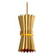 Corbett Lighting Corbett Lighting Moxy Gold Leaf Mini-Pendant Light with Fluted Shade 311-41-GL