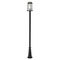 Z-Lite Millworks Black Post Light by Z-Lite 574PHMR-519P-BK