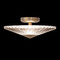 Schonbek Lighting Origami Aged Brass LED Semi-Flush Mount Light by Schonbek Lighting S7216-700H
