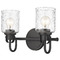 Z-Lite Kinsley Matte Black Bathroom Light by Z-Lite 340-2V-MB