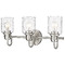 Z-Lite Kinsley Brushed Nickel Bathroom Light by Z-Lite 340-3V-BN
