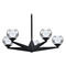 Modern Forms by WAC Lighting Double Bubble Black LED Chandelier by Modern Forms PD-82024-BK