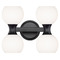 Z-Lite Z-Lite Artemis Matte Black Bathroom Light 494-4V-MB