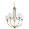 Quorum Lighting Enclave Aged Brass Chandelier by Quorum Lighting 6059-5-80