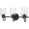 Z-Lite Kinsley Matte Black Bathroom Light by Z-Lite 340-3V-MB