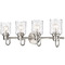 Z-Lite Kinsley Brushed Nickel Bathroom Light by Z-Lite 340-4V-BN