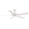 Fanimation Fans Fanimation Fans Edgewood 52 Matte White Ceiling Fan Without Light FP9052MWW