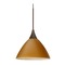 Besa Lighting Besa Lighting Domi Bronze Mini-Pendant Light with Bell Shade 1XT-1743OK-BR