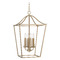 Capital Lighting Grady 4-Light Foyer Light in Matte Brass by Capital Lighting 550641MA