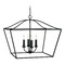 Capital Lighting Grady 4-Light Pendant in Black Iron by Capital Lighting 350641BI