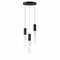 ET2 Lighting Reeds 3-Light LED Pendant in Black by ET2 Lighting E11013-144BK