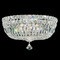 Schonbek Lighting Schonbek Worldwide Lighting Petit Crystal Deluxe Polished Silver Flushmount Light 5893-40R