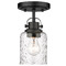 Z-Lite Kinsley Matte Black Semi-Flush Mount by Z-Lite 340F1-MB