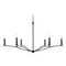 Capital Lighting Grady 6-Light Chandelier in Black Iron by Capital Lighting 450661BI